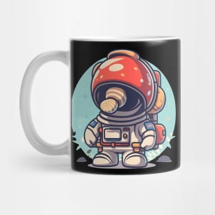 Cute cartoon mushroom astronaut Mug